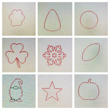 Load image into Gallery viewer, Skinny Quatrefoil with HME and shapes