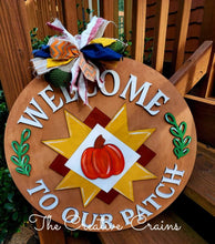 Load image into Gallery viewer, Patchwork Pumpkin Round