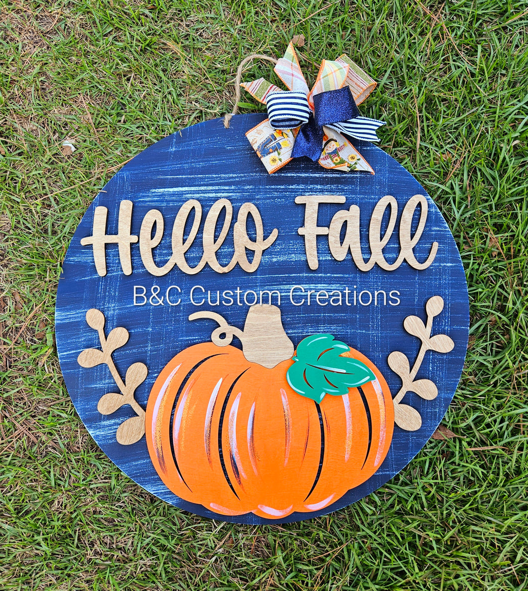 Hello Fall Pumpkin 2