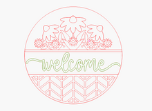 Load image into Gallery viewer, Welcome Geometric Floral

