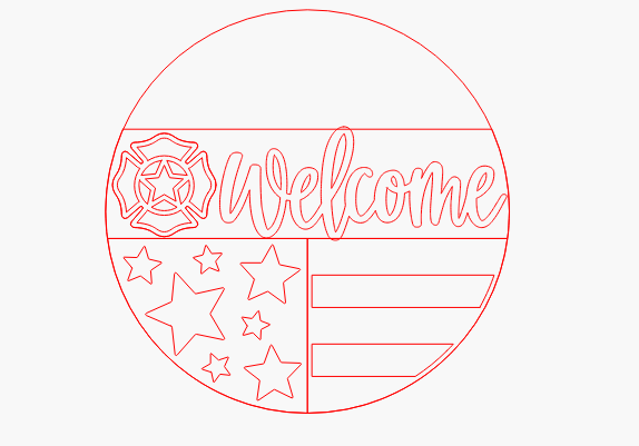 Firefighter Welcome Flag