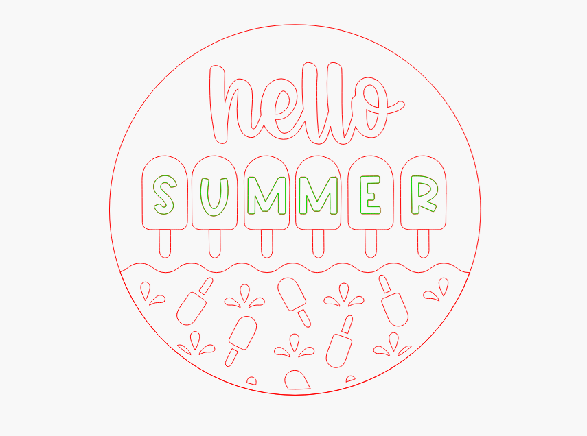 Hello Summer Popsicle 3