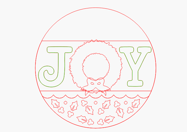 Joy Wreath Round