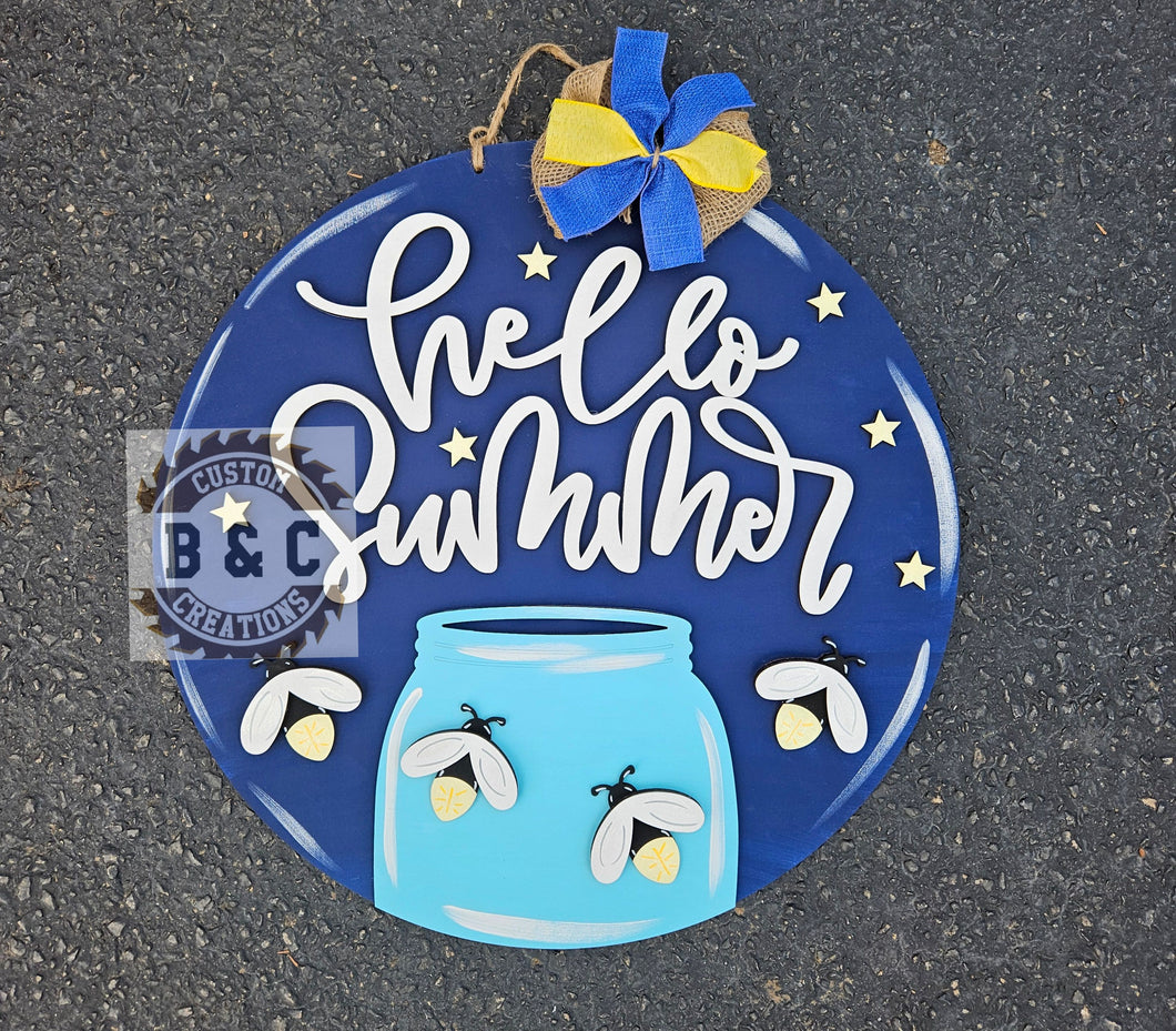 Hello Summer Firefly Jar