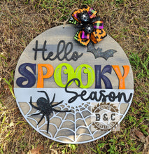 Load image into Gallery viewer, Hello Spooky Season Spider Web
