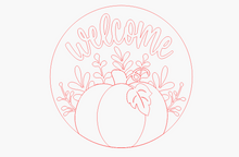 Load image into Gallery viewer, Welcome Floral Pumpkin
