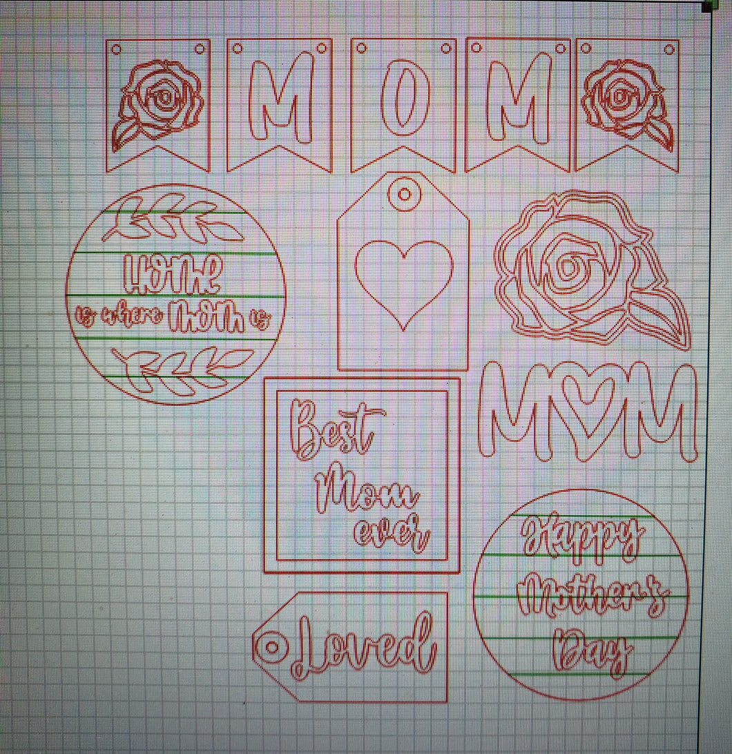 Mother's Day tier tray