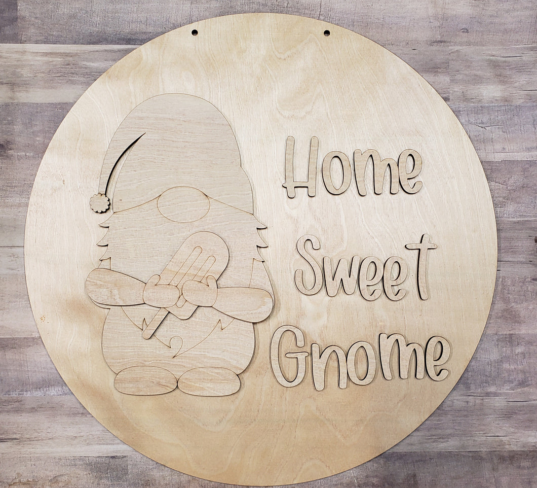 Home Sweet Gnome Interchangeable Round