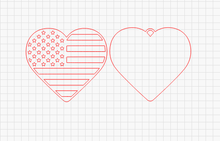 Load image into Gallery viewer, Heart Flag
