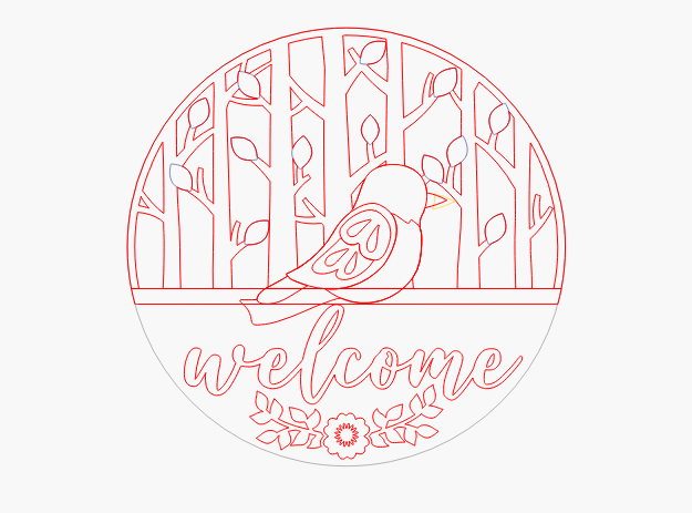 Robin Welcomesign Robin Welcome – B & C Custom Creations