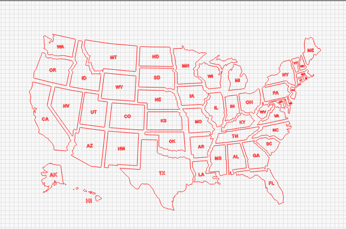 US States 4IN