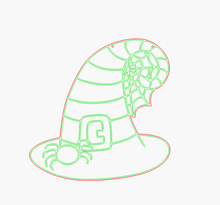 Load image into Gallery viewer, Witch Hat with spider web
