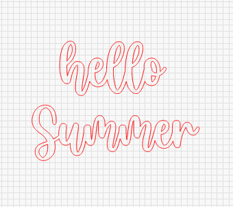 Hello Summer Words